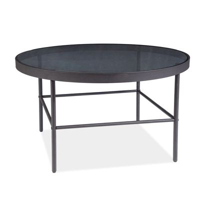 Ława okrągła VANESSA 80 cm - czarny