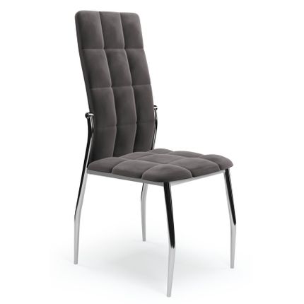 Krzesło K416 velvet - popielaty