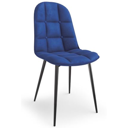 Krzesło K417 velvet - granatowy