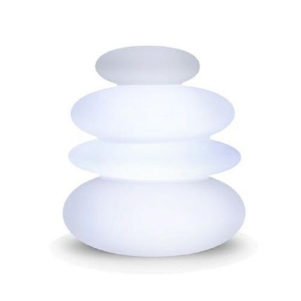 Lampa ogrodowa BALANS BATTERY biała - LED, wbudowana bateria