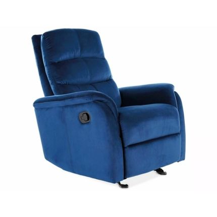 Fotel rozkładany JOWISZ Velvet - granatowy Bluvel 86