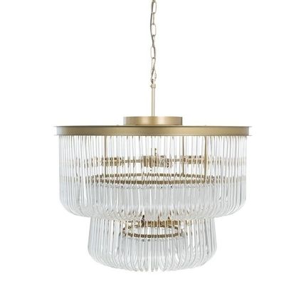 Lampa wisząca ROMY - transparentny/złoty