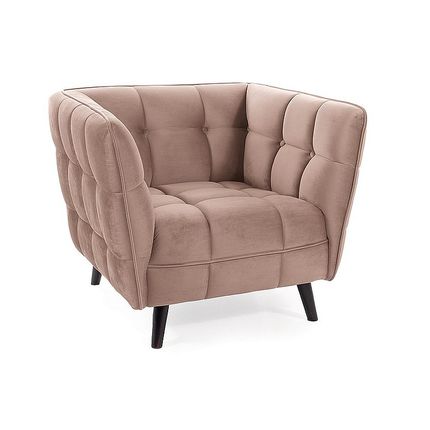 Fotel CASTELLO 1 Velvet - ciemny beżowy Bluvel 40