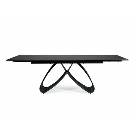 Stół rozkładany SAMANTA Ceramic 160/240x90 - czarny mat