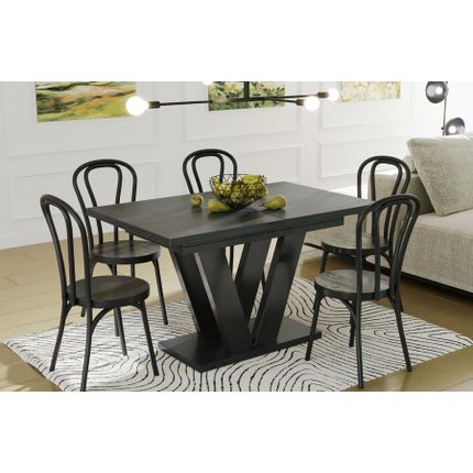 Stół rozkładany LARA 130/210x80 - ciemny beton