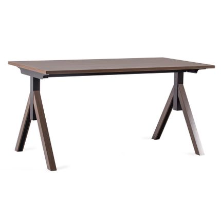 Biurko MARS MANAGER DESK 150x80 - orzech/czarny