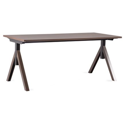 Biurko MARS MANAGER DESK 180x80 - orzech/czarny