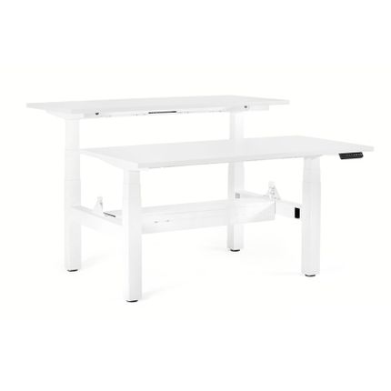 Biurko regulowane FIGHTER DOUBLE DESK 140x70 - biały