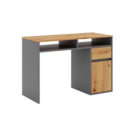 Biurko z kontenerkiem B-012 - dąb artisan/antracyt