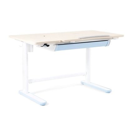 Biurko elektryczne ENDO 112x60 - dąb/niebieski