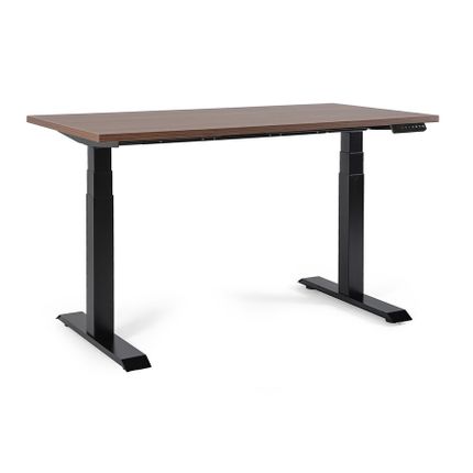 Biurko regulowane FIGHTER SINGLE DESK 140x70 - orzech/czarny