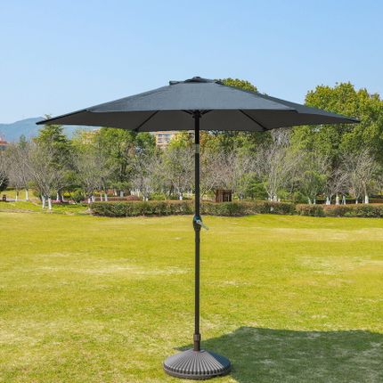 Parasol ogrodowy 300 cm - ciemny szary