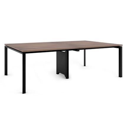 Biurko PASON WORKSTATION 4 240x140 - orzech/czarny