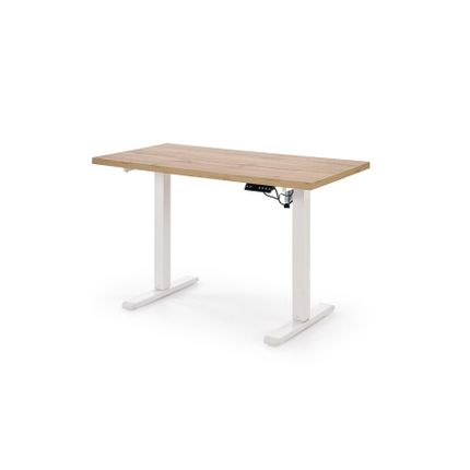 Biurko z funkcją regulacji wysokości B54 - dąb artisan/biały