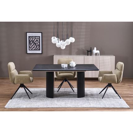 Stół rozkładany BOLERO 160/250x90 - czarny