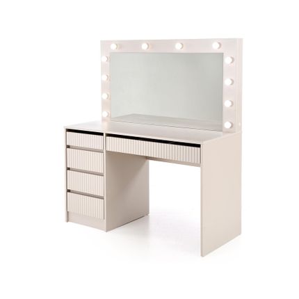 Toaletka z lustrem HOLLYWOOD 2 XL - kaszmir