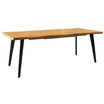 Stół rozkładany FRESNO 150/210x90 - dąb/czarny