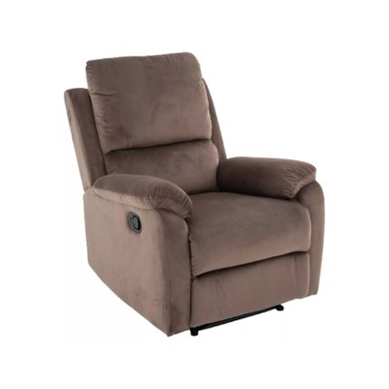 Fotel rozkładany SPENCER 1 Velvet - cappuccino Bluvel 38