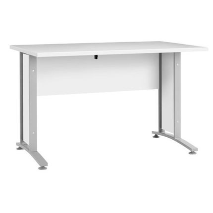 Biurko PRIMA 120 - biały/szary