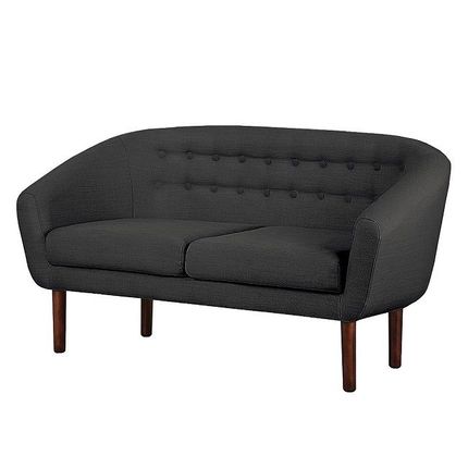 Sofa tapicerowana 2-osobowa TANA - grafitowy