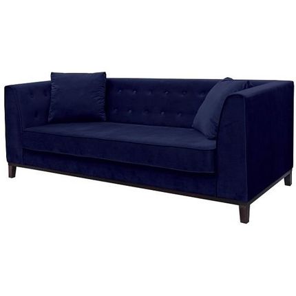 Sofa 3-osobowa LEYA - granatowy