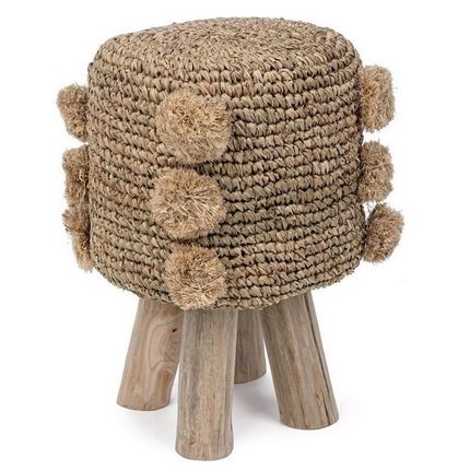 Taboret FLORINDA z pomponami