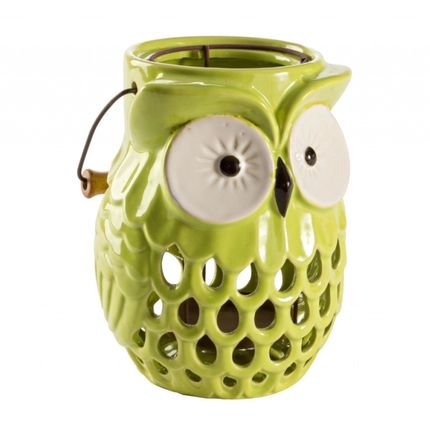 Świecznik OWL - zielony