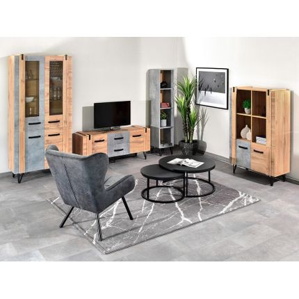Zestaw mebli do salonu SOHO 2 - dąb/beton