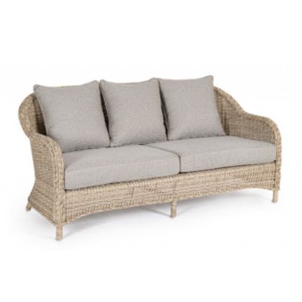 Sofa ogrodowa ADITYA - szary/naturalny