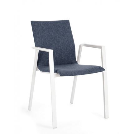 Krzesło ogrodowe ODEON WHITE-DENIM