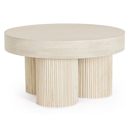 Stolik drewniany DACCA 75 cm - biały
