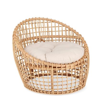 Fotel rattanowy CAMALOTE - naturalny