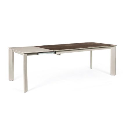 Stół rozkładany BRIVA BROWN 160-220x90 - brązowy