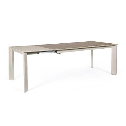 Stół rozkładany BRIVA GREY TAUPE 160-220x90 - szary/taupe
