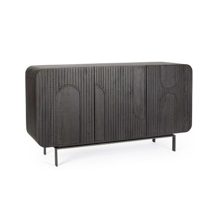 Komoda 3-drzwiowa ORISSA BLACK - czarny