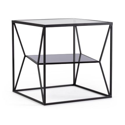 Stolik kwadratowy HYDRA 45x45 - czarny