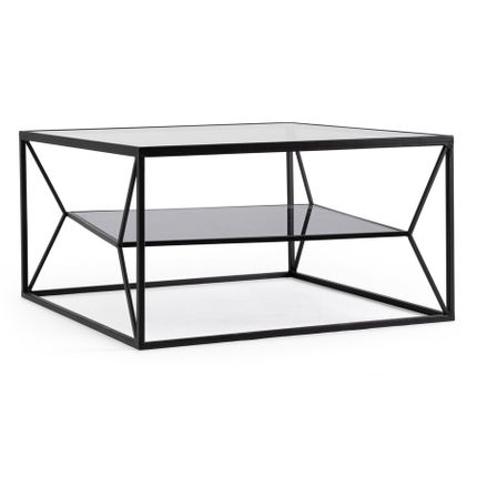 Stolik kwadratowy HYDRA 70x70 - czarny