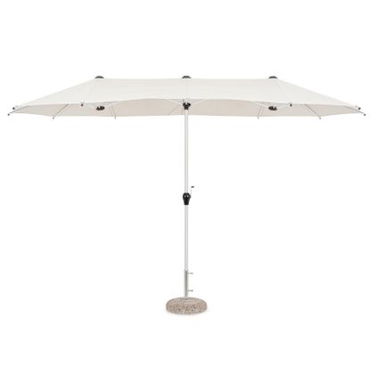 Podwójny parasol ogrodowy BRASIL NATURAL - beżowy