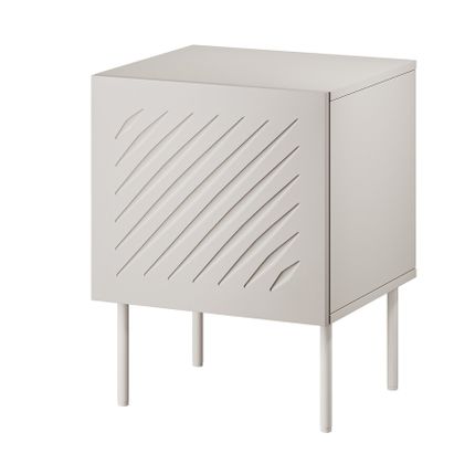 Zestaw dwóch szafek nocnych LINEA 45 cm - beżowy mat