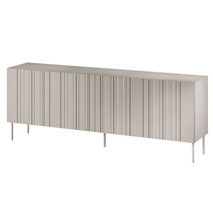 Komoda 4-drzwiowa MILO 200 cm - beżowy mat