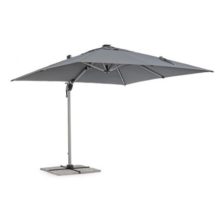 Parasol ogrodowy INES LED 3x3 - ciemny szary