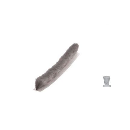 Szczotka przeciwkurzowa Aluprofil z klejem / 6,7x13 mm