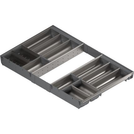 Wkład na sztućce ORGA-LINE do Tandembox - inox / 80x50 cm 
