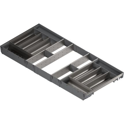 Wkład na sztućce ORGA-LINE do Tandembox - inox / 100x45 cm 