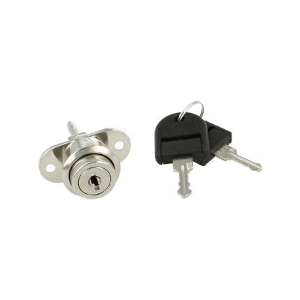 Zamek centralny przedni Siso - niklowany / L-800 / fi 19 mm / zaczep 13 mm