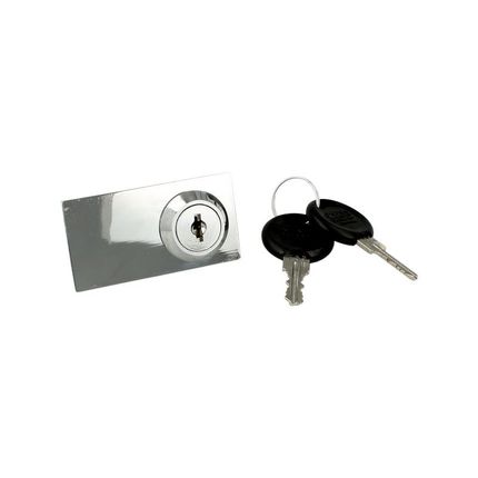 Zamek do szklanych drzwi Siso X-916 - chrom