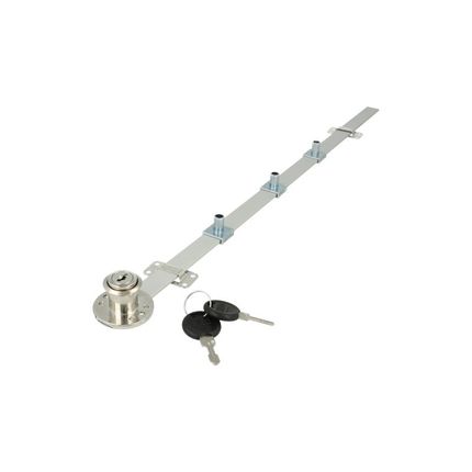 Zamek centralny boczny Siso X-851 - niklowany / L-500 / fi 19 mm / zaczep 13 mm
