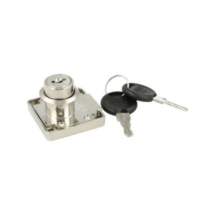 Zamek kwadratowy Siso X-850 - niklowany / fi 19 mm