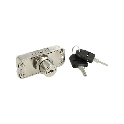 Zamek baskwilowy patentowy prawy Siso X-922 - niklowany / fi 19 mm / bez prętów