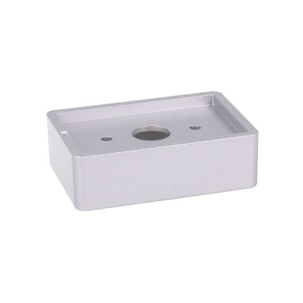 Nóżka prostokątna K041 - chrom mat lakier / wys. 2 cm
